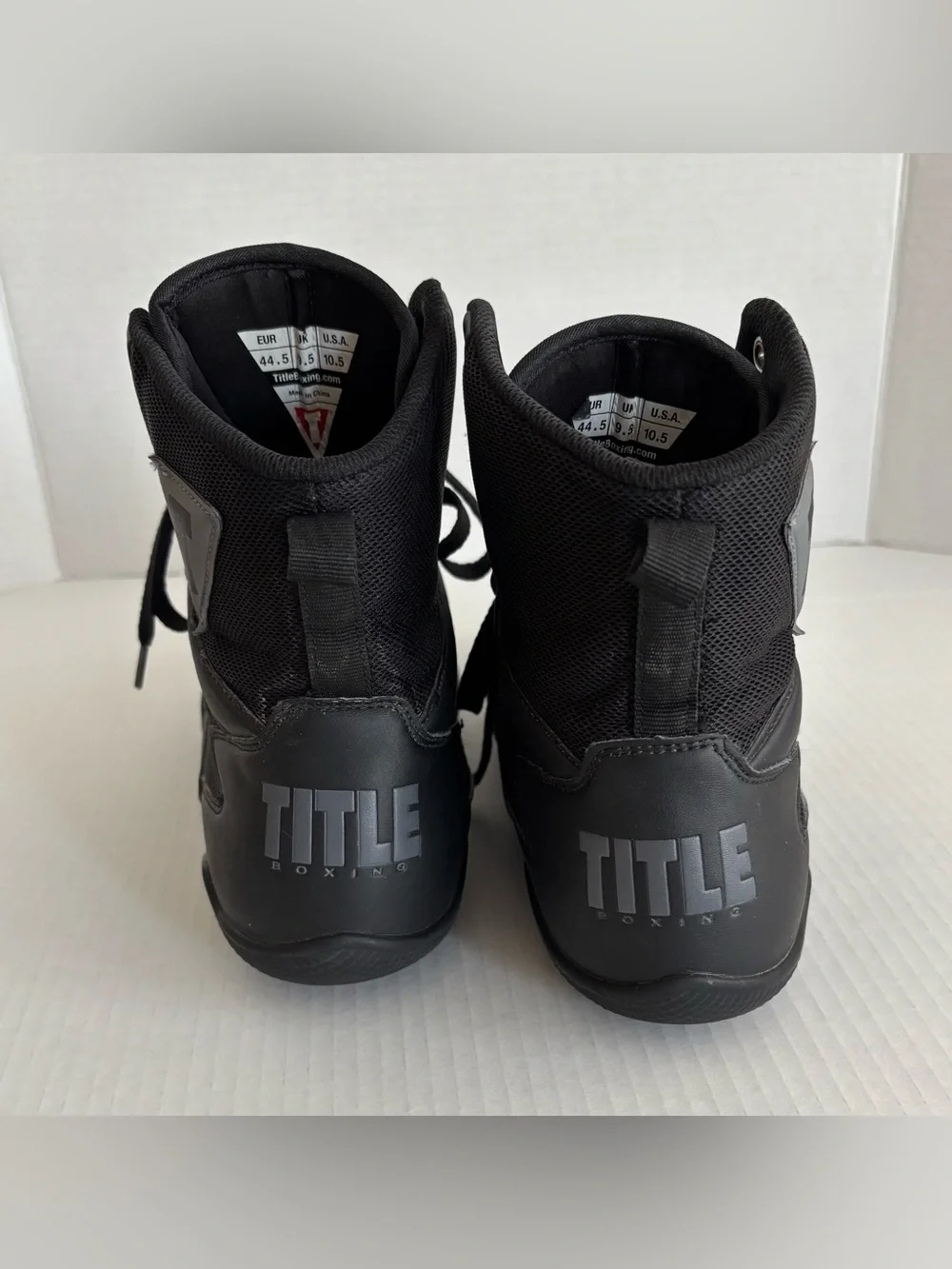 Title Charged Boxing Black Shoes Men’s Size 10.5 - Used Great Condition (No Box)